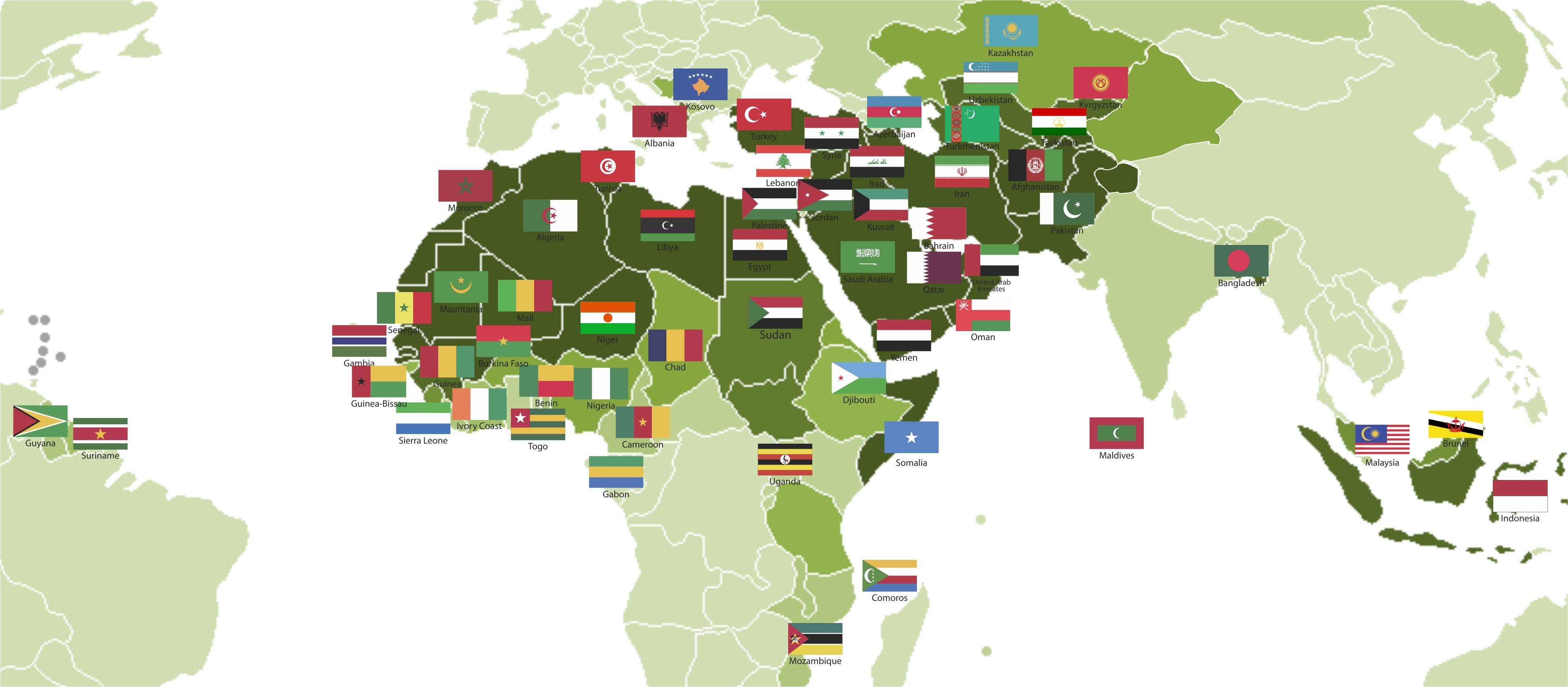 Muslim World Map